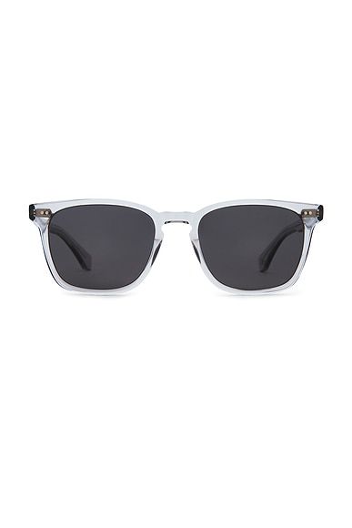 Garrett Leight Earvin Sun in Light Grey & Midnight Polar