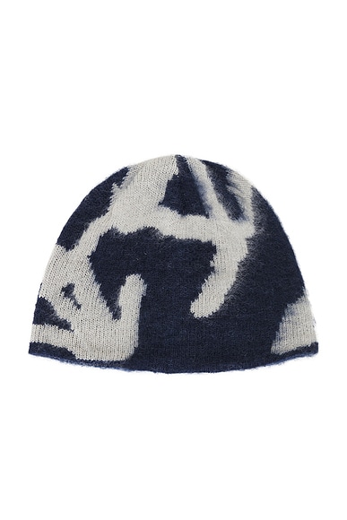 Gramicci Mohair Burly Runningman Beanie in Midnight