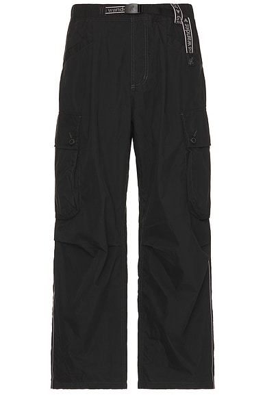 Gramicci x and wander Military Wide Pant in Black