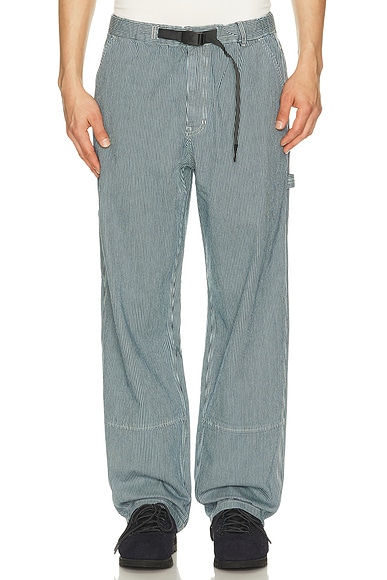 Gramicci Overdyed Hickory Work Pant in Navy