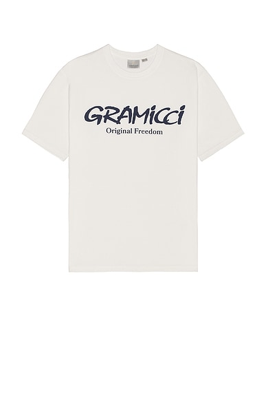 Gramicci Original Freedom Logo Tee in White