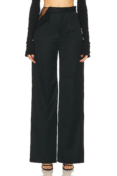 Lauren Ralph Lauren Stretch Velvet High Rise Slim Fit Pants | Dillard's