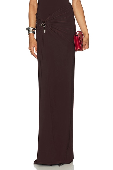 Relic Charms Draped Maxi Skirt