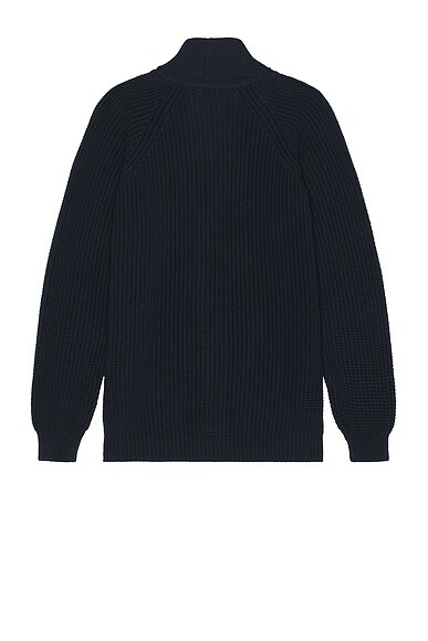 Ghiaia Cashmere Patch-pocket Ribbed-cotton Cardigan In Navy