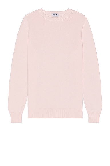 Ghiaia Cashmere Cotton Sweater in Pink