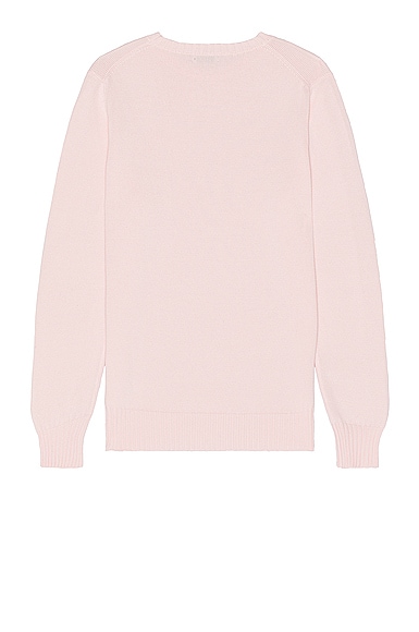 Shop Ghiaia Cashmere Cotton Sweater In Pale