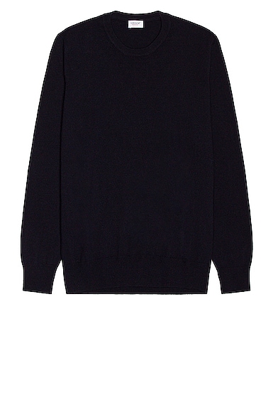 Ghiaia Cashmere Cashmere Crewneck in Navy