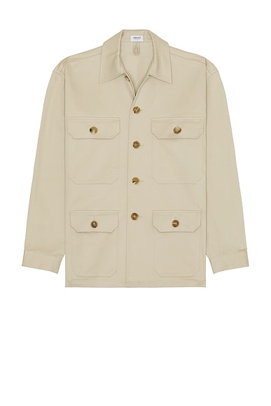 Ghiaia Cashmere Safari Jacket in Sand