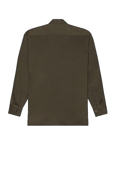 Shop Ghiaia Cashmere Working Shirt In Forest