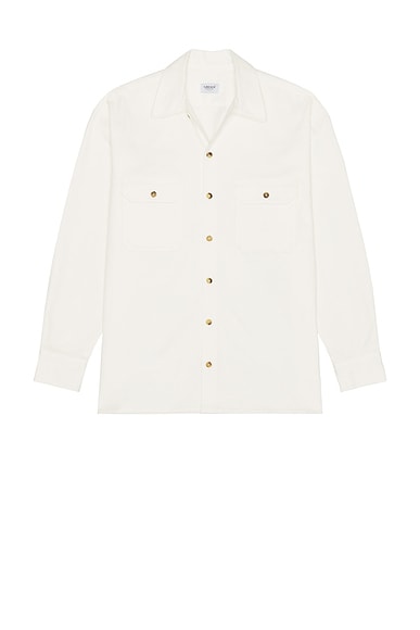 Ghiaia Cashmere Working Shirt in White