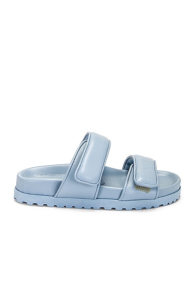 Gia Borghini Light-blue Strap Fastening Sandals In Ice Blue