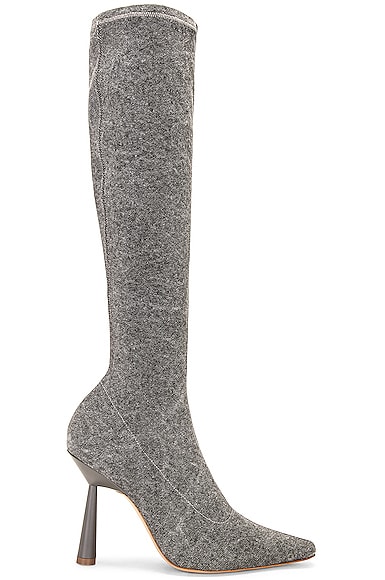 X RHW Knee High Boot in Grey