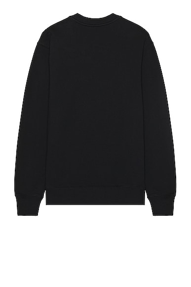 Shop Golden Goose Star Sweatshirt Archibald Regular Crewneck In Black