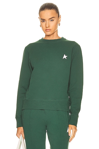 Golden Goose Star Sweatshirt in Green