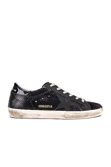 Golden Goose Superstar Sneaker In Black