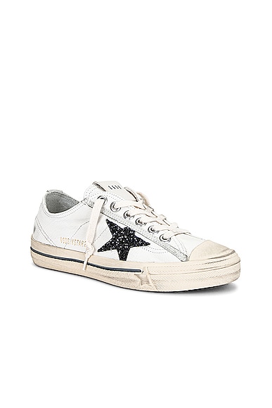 Shop Golden Goose V-star 2 Sneaker In White  Black  & Ice