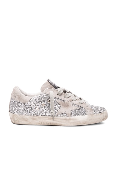 Golden goose superstar silver moon top