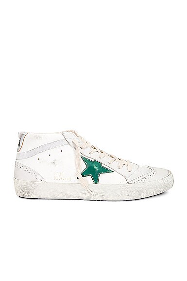 Golden Goose Mid Star Sneaker in Cream