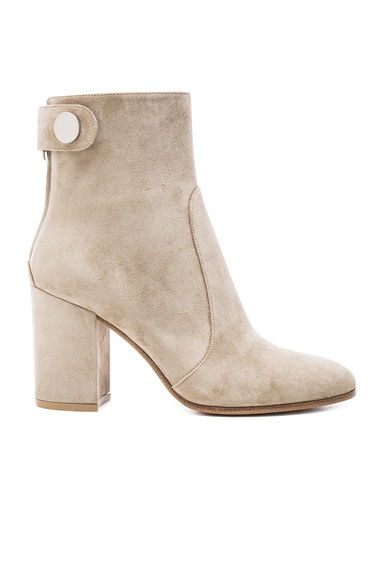 Suede Chunky Heel Boots