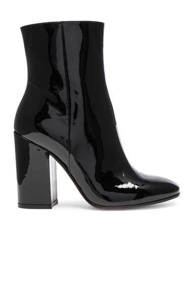 Patent Leather Rolling High Booties
