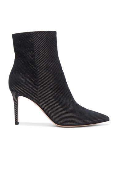 Metallic Pinstripe Booties