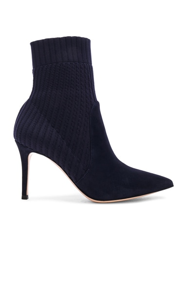Suede & Knit Katie Ankle Boots
