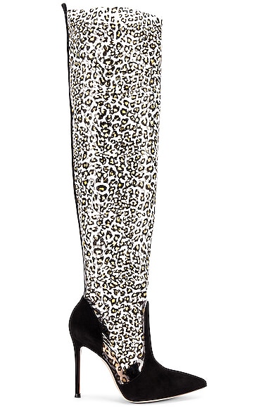 Camoscio & Plexi Knee High Boots