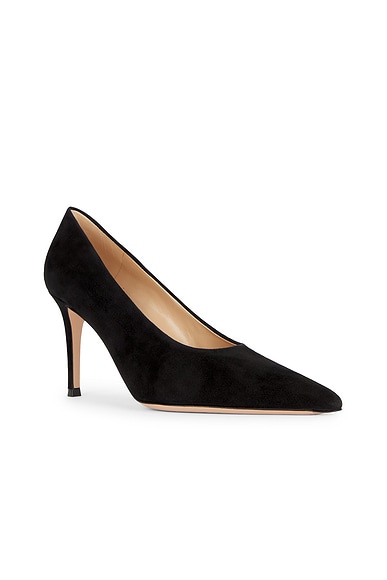 Shop Gianvito Rossi Camoscio Pump In Black