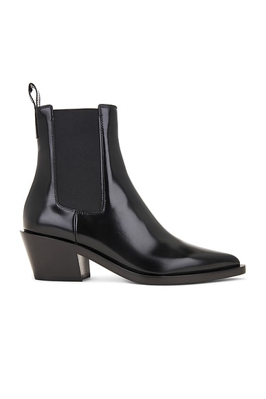 Alexander Wang Studded Leather Anouk Booties in Black FWRD