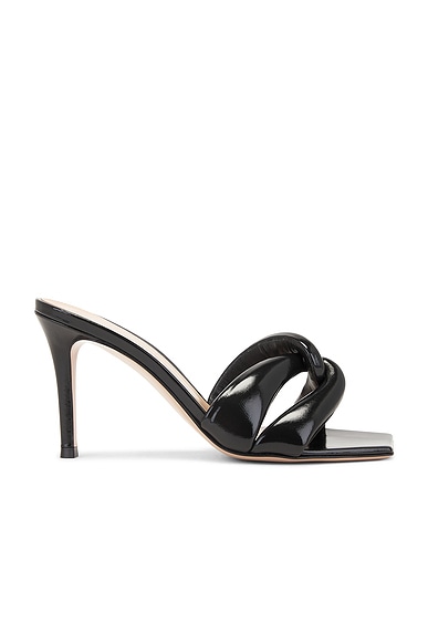 Mansur Gavriel Fino Sandal in Black FWRD
