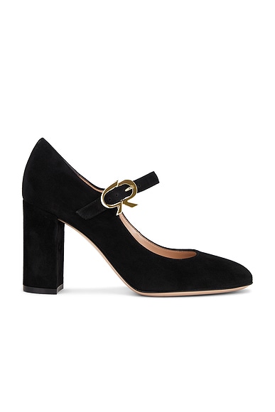 Gianvito Rossi Mary Ribbon Pump in Black
