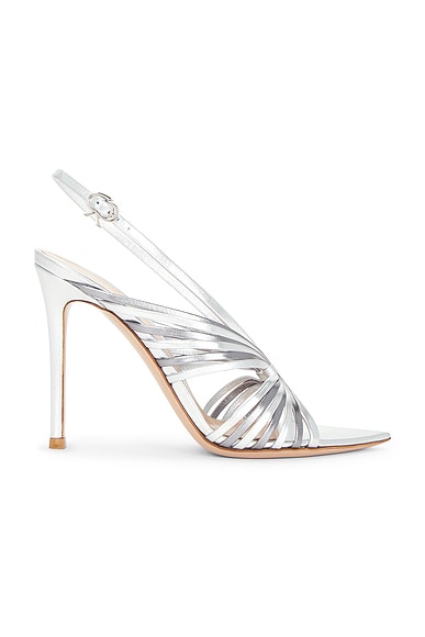 Gianvito Rossi Strappy Sandal in Silver