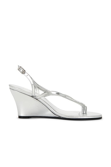 Gimaguas Wedge Sandal in Silver