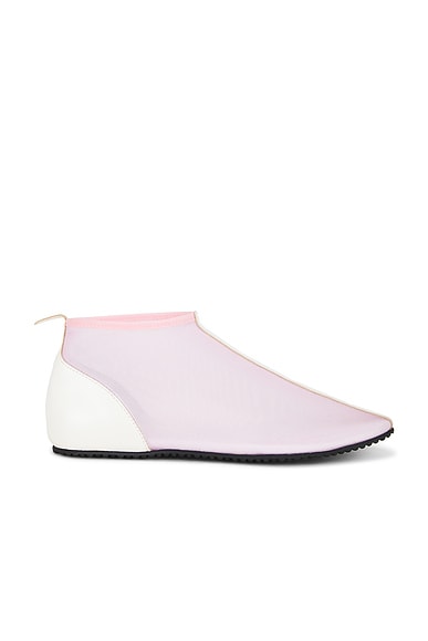 Mesh Bailarina Boot Flat