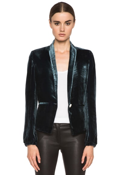 【セール 登場から人気沸騰】 by Girl. Band FWRD | Blue in Jacket Velvet Outsiders of ジャケット・アウター