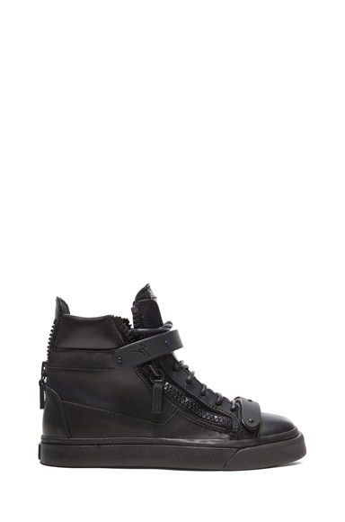 Giuseppe Zanotti Buckled London Sneakers in Black | FWRD