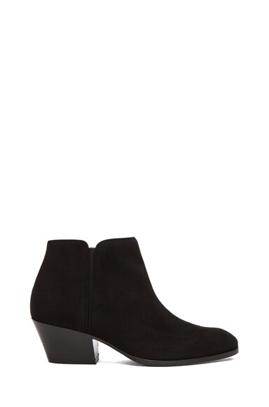 Giuseppe Zanotti Suede Daddy Ankle Booties in Black | FWRD