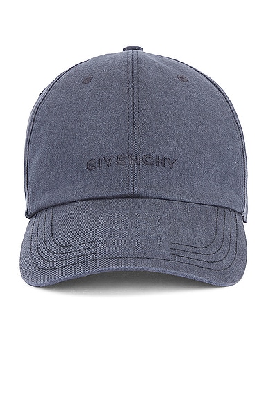 Givenchy Debossed Puffy 4g Curved Cap in Black