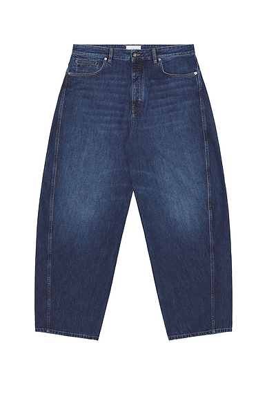 Givenchy Twisted Seam Denim Jeans in Dark Blue