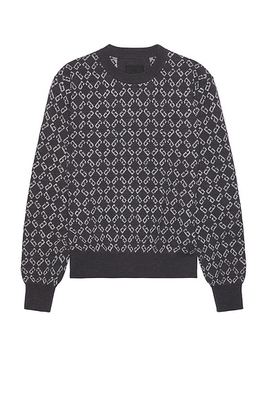 Givenchy Crew Neck Sweater in Medium Grey