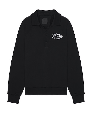 Givenchy Polo Sweatshirt in Black