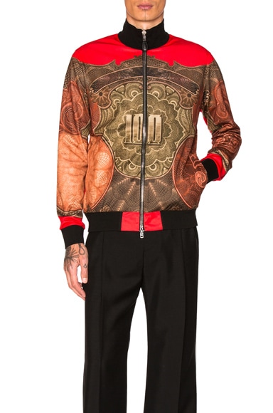 Zipped Money Print Sweater