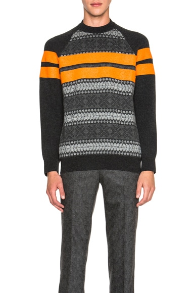 Jacquard Stripe Sweater