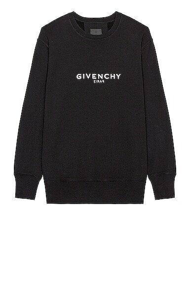 Givenchy Classic Fit Sweatshirt With Reverse Print in Black