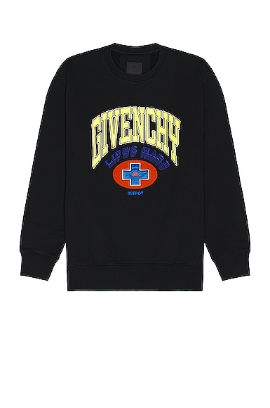 Givenchy B Stroy Global Peace Sweatshirt in Black