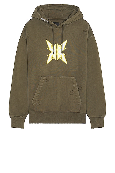 Givenchy Boxy Hoodie in Army