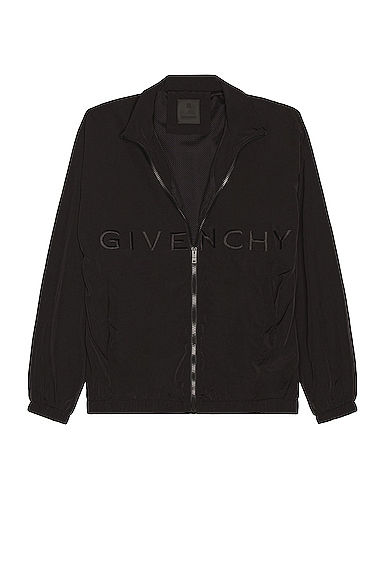 Shop Givenchy Woven Nylon Jacket In Black