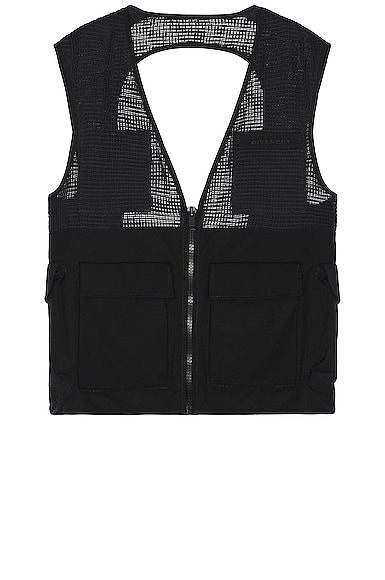 Givenchy Cargo Gilet Vest In Black