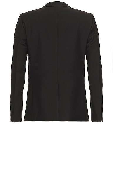 Shop Givenchy Slim Hook Blazer Jacket In Black