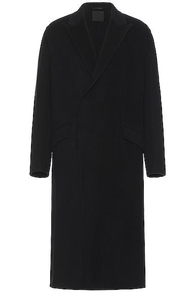 Givenchy Double Face Long Coat in Black